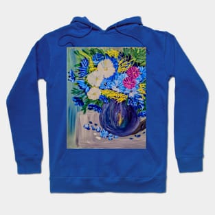 Flowers on the edge of table Hoodie